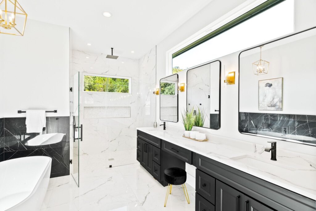 Spacious open-concept kitchen and living area